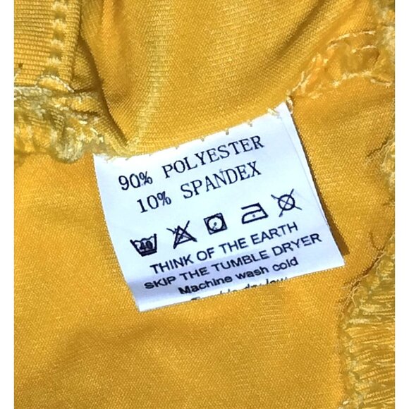 Yellow Elastic Waist Split Maxi Skirt Swim Bottom Size XL - Picture 11 of 11